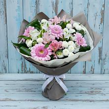 Букет цветов из:  Герберы, Альстромерии и Хризантемы в Гнилом