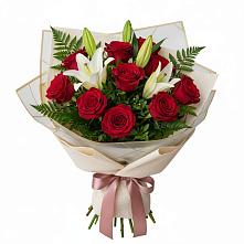 Букет цветов из:  Лилии и Розы в Гнилом