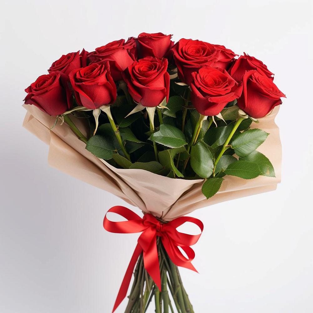 Букет 11 Красных роз Эдлесс Лав в Гнилом