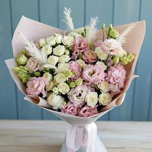 Букет цветов из:  Альстромерии и Розы в Гнилом